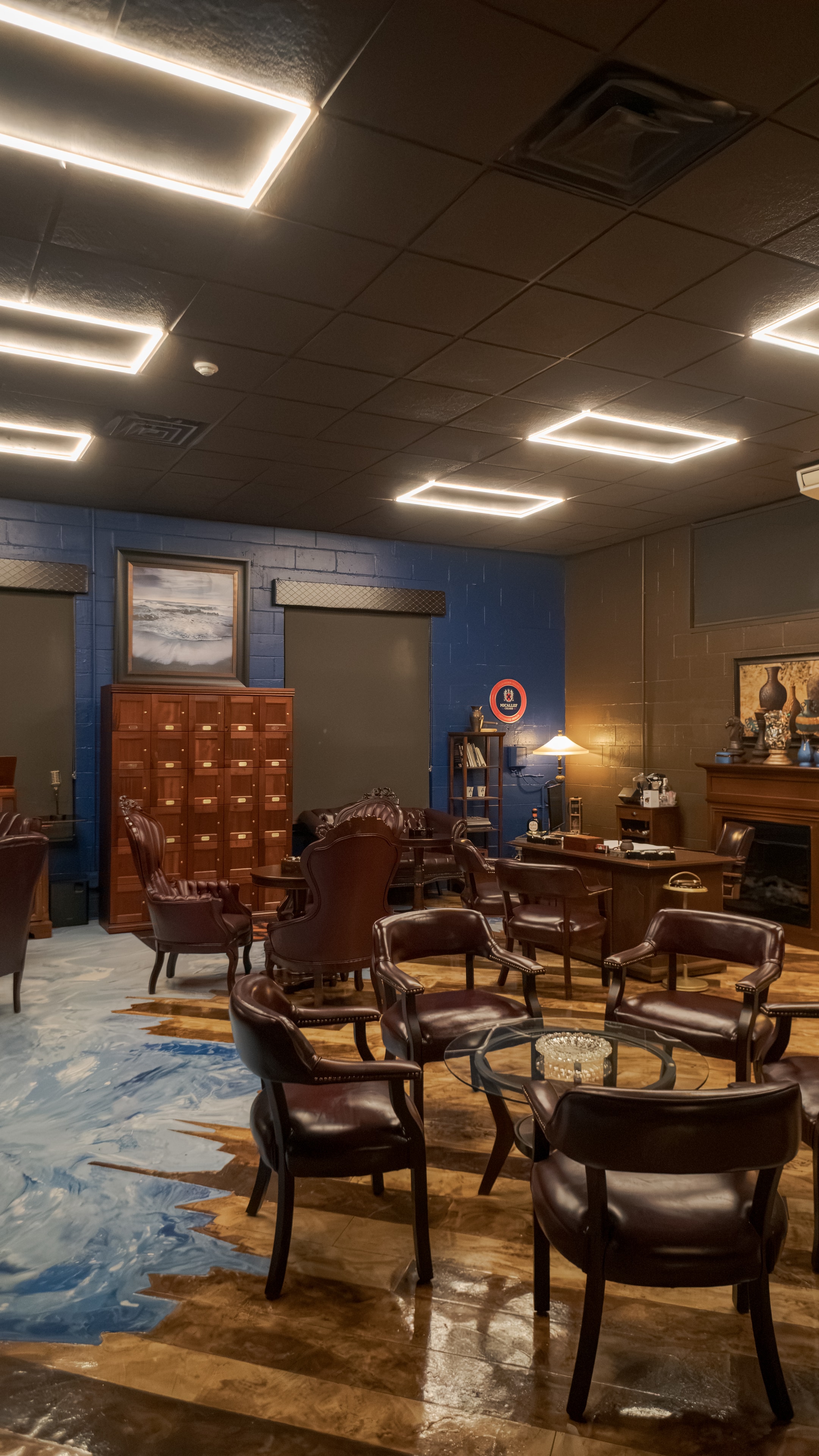 A closer view of the Royal Room seating at The Bay